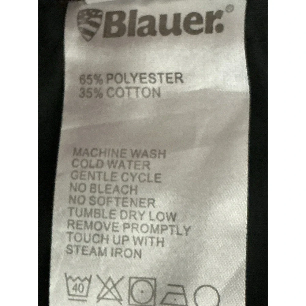 Blauer Men's Black Work Pants Size 41–42x32 Polyester Cotton Uniform